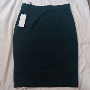 Elegant Green Pencil Skirt